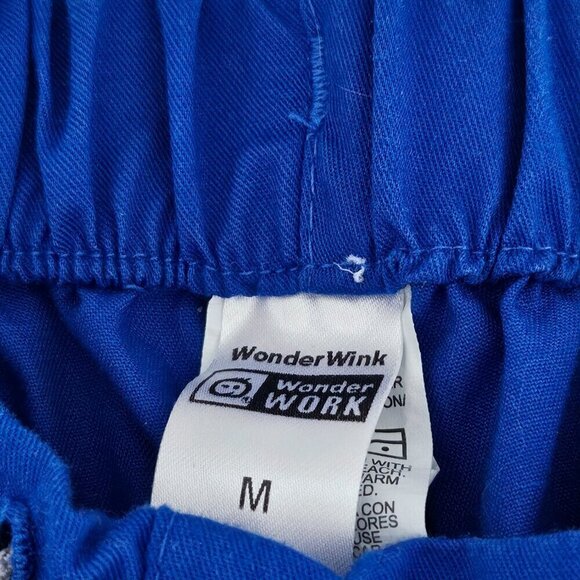 2/$20 WonderWink WonderWORK Royal Blue Scrub Pants Size M Medical Uniform - Picture 7 of 7